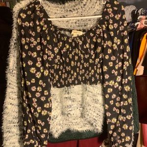 NWT Rewind long sleeve crop top size Small